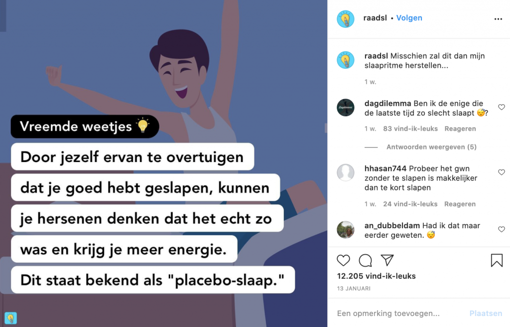 Tap for tips! Instagram accounts tegen avondklokverveling 2 Schermafbeelding 2021 01 22 om 23.50.46