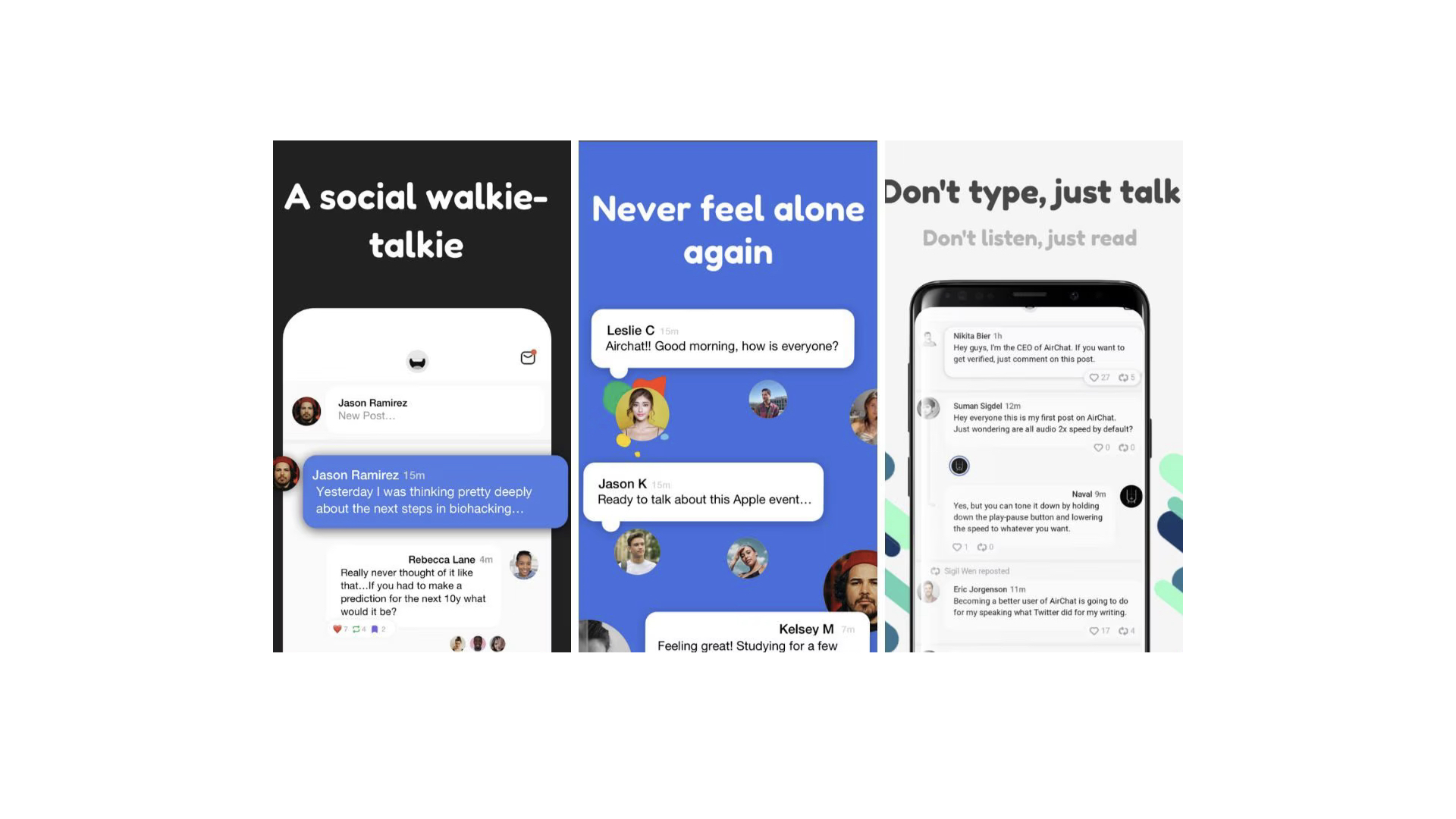 De nieuwste app: Airchat 3 Airchat